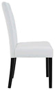 White Confer Dining Side Chair Vinyl Set of 4
