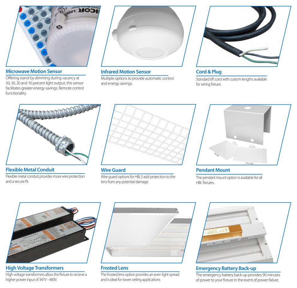 HBL3 Linear LED High Bay, 110-Watt, 4000k