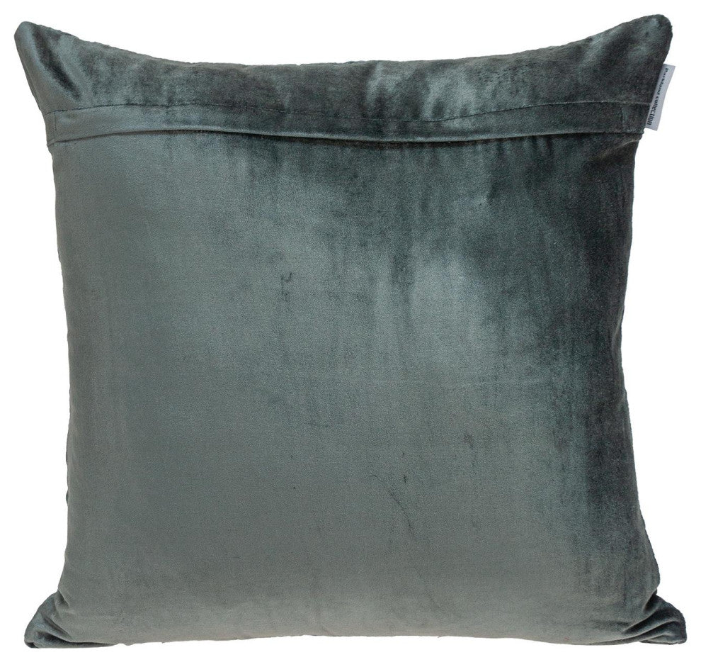 Parkland Collection Sora Gray/Charcoal Throw Pillow, Square