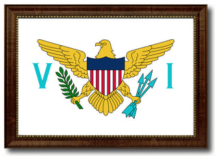 Virgin Islands Country Flag Canvas Print, 27"x39"