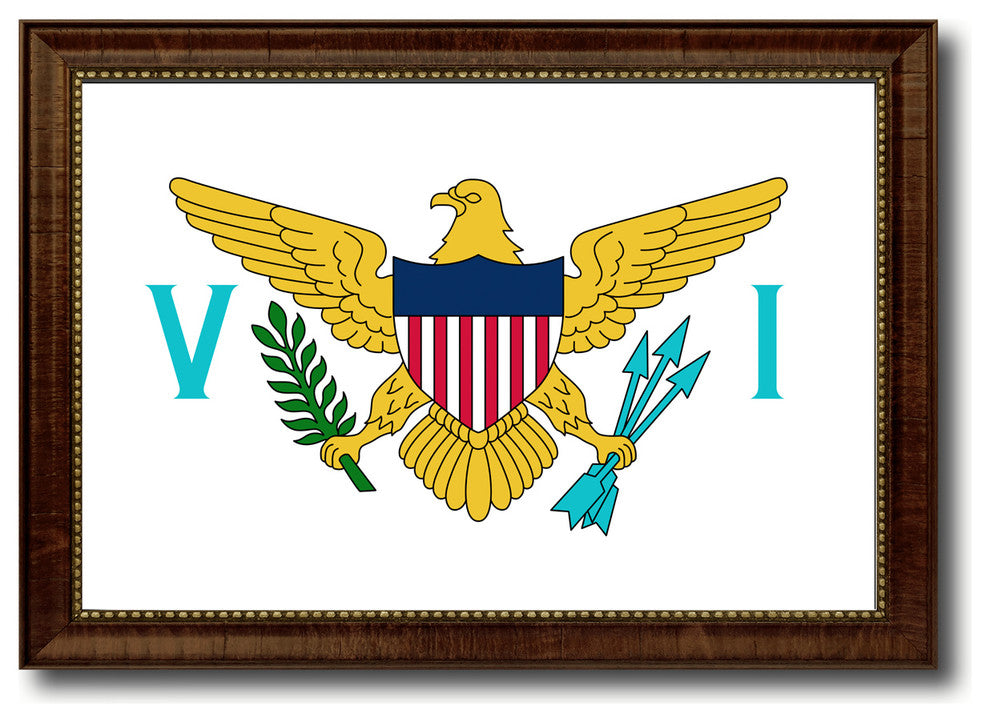 Virgin Islands Country Flag Canvas Print, 27"x39"