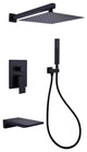 3-Function Pressure Balanced Shower System W/ Dual Handles & Rough-In Valve