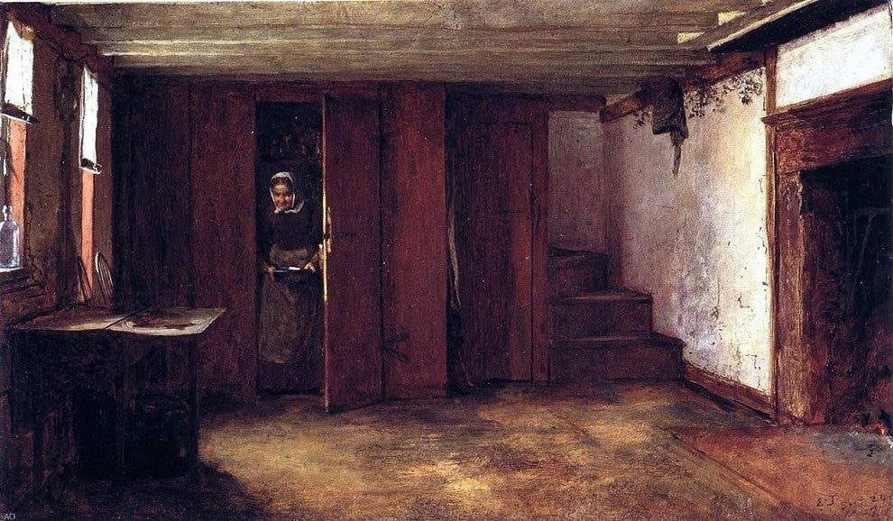Eastman Johnson Susan Ray's Kitchen, Nantucket Gallery Wrapped Canvas Print