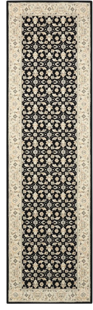 NOURISON PERSIAN EMPIRE BLACK AREA RUG