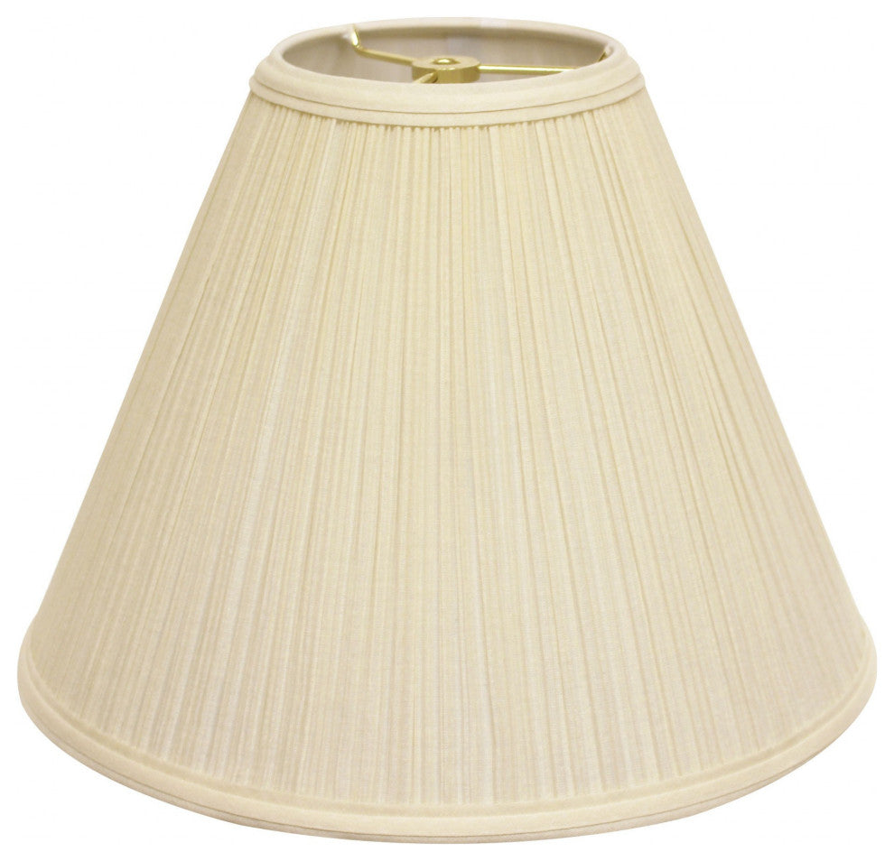 15" Ivory Deep Cone Slanted Broadcloth Lampshade