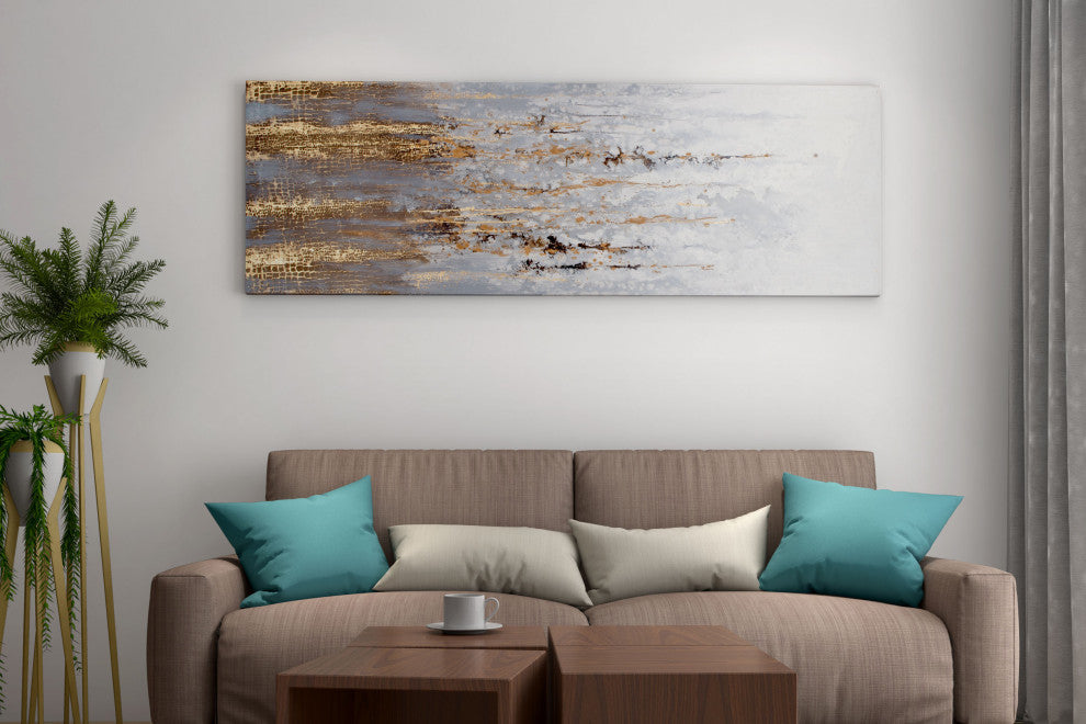 Golden Rise Hand Painted Canvas