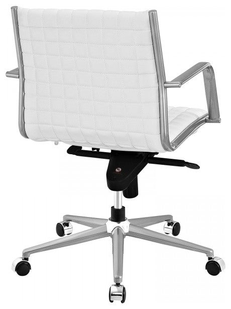 White Pattern Office Chair