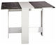 Symbiosis Papillon Foldable Dining Console Table, White/Concrete