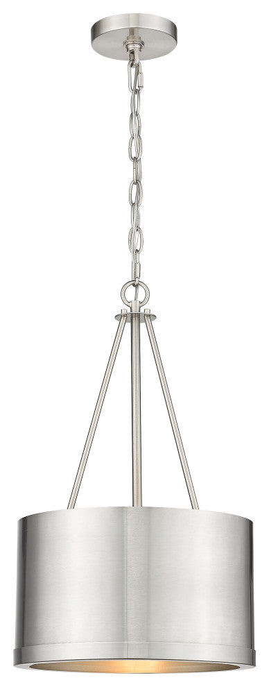 Innovations 383-1S-SN-M383-12-SN-LED 1-Light Mini Pendant, Brushed Satin Nickel