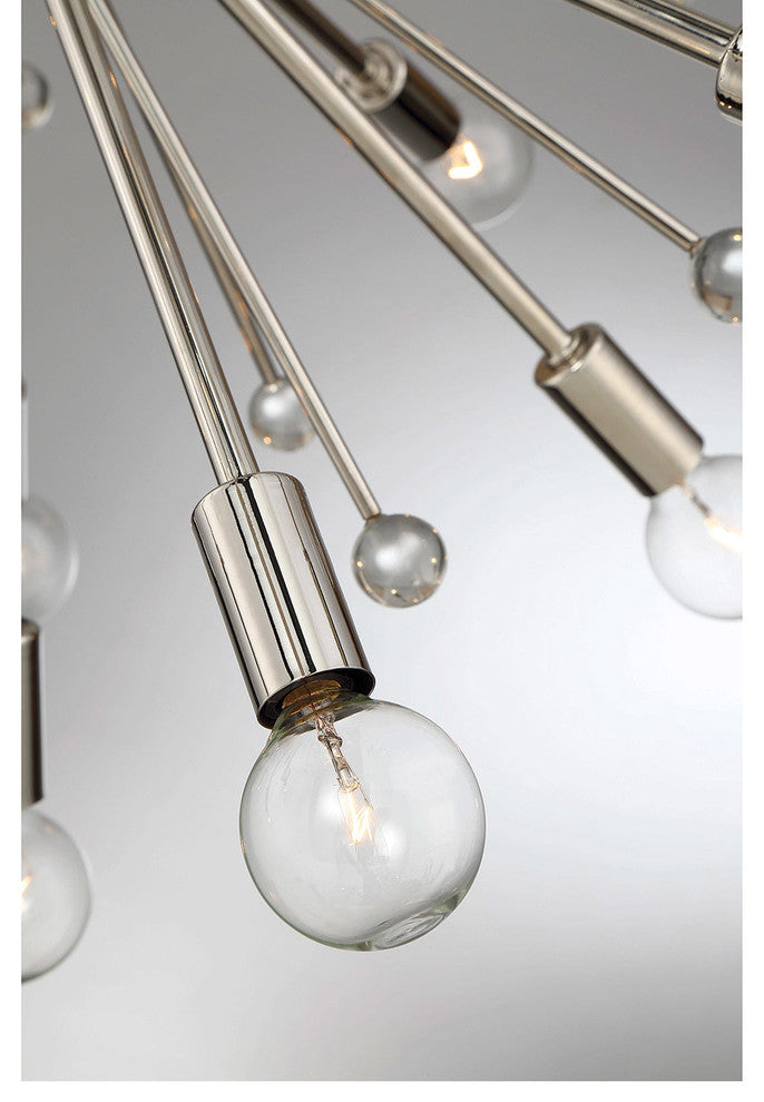 Galea 24 Light Chandelier, Polished Nickel