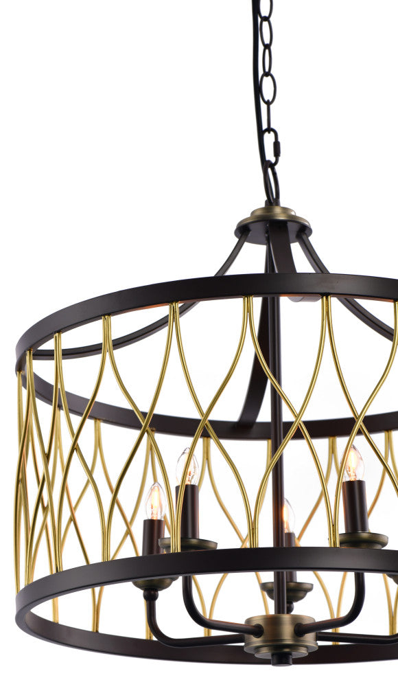 Lazzur Selune 5 Light 21" Matte Oil Rubbed Bronze Pendant
