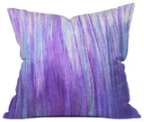 Sophia Buddenhagen Purple Stream Throw Pillow, 16"x16"