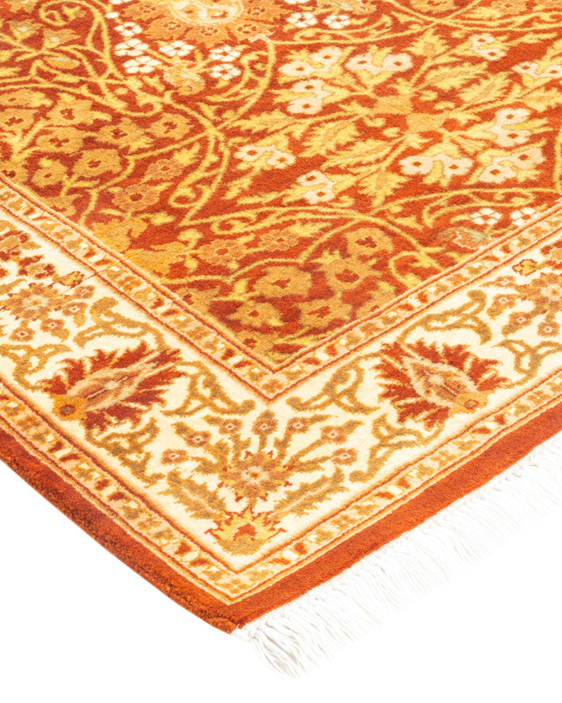 Mogul, One-of-a-Kind Hand-Knotted Area Rug Orange, 2'7"x8'3"