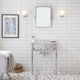 Embassy 30" Wash Stand and P-Trap, Silver