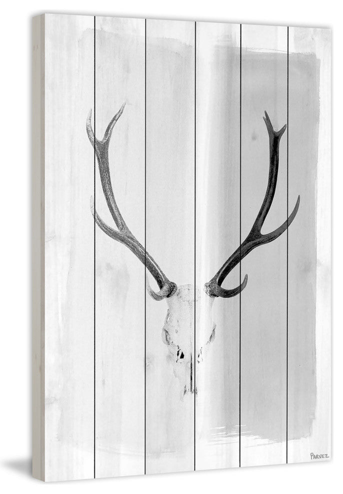 "Head Gear" Painting Print on White Wood, 16"x24"