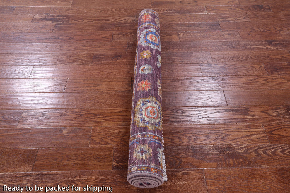 4' 3" X 6' 1" Hand Knotted Turkish Oushak Wool Rug - Q15467
