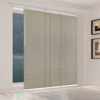 Estelle 4-Panel Track Extendable Vertical Blinds 48-88"W