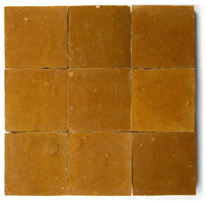 Moroccan Zellige Mosaic 4''x4'' in Caramel