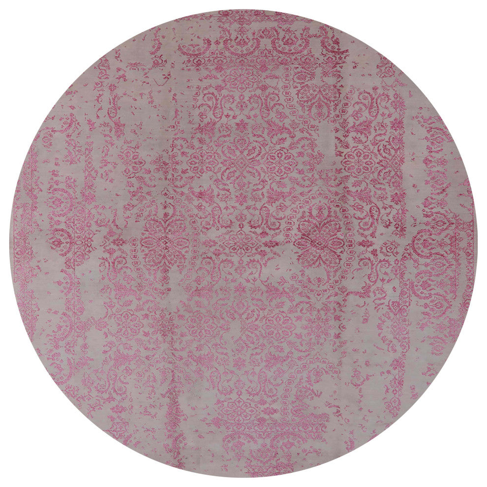 Ahgly Company Indoor Round Mid-Century Modern Area Rugs, 3' Round