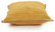 Solid Chickadee Yellow Jute Bordered Throw Pillow