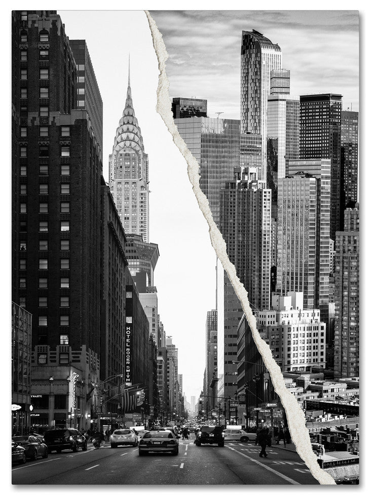 'Downtown City' Canvas Art by Philippe Hugonnard