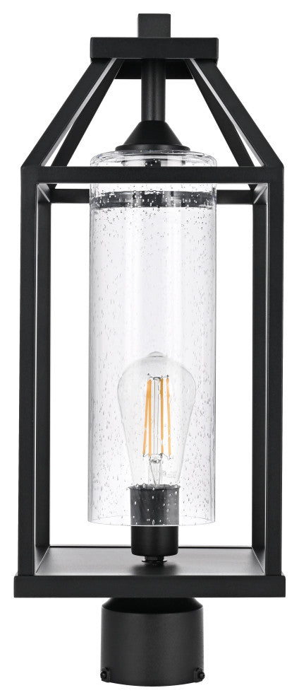 Home Living 21" Outdoor Post light, Black