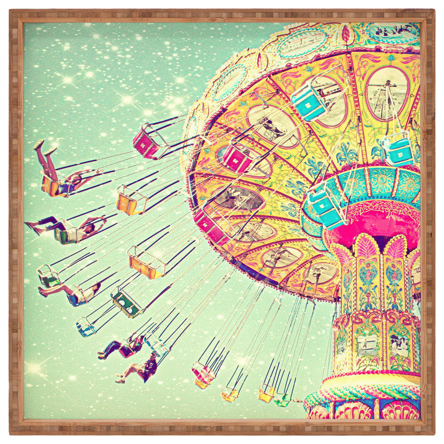 Deny Designs Shannon Clark Swinging Through Stars Square Tray