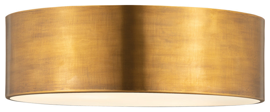 Zlite 2302F3-RB 3-Light Flush Mount, Rubbed Brass
