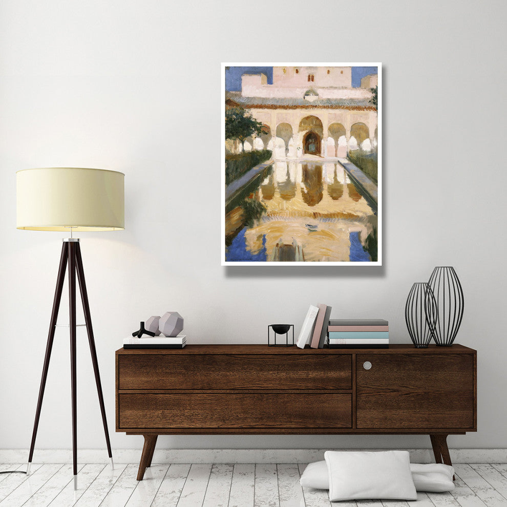 "Hall of the Ambassadors, Alhambra, Granada" Paper Art, 38"x50"