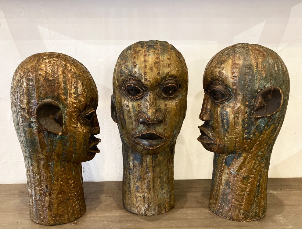 Benin Brass & Copper Head