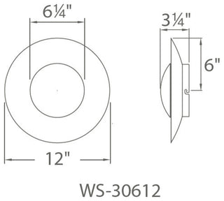 Modern Forms Blaze LED Wall Sconce, Gold Leaf, 12"