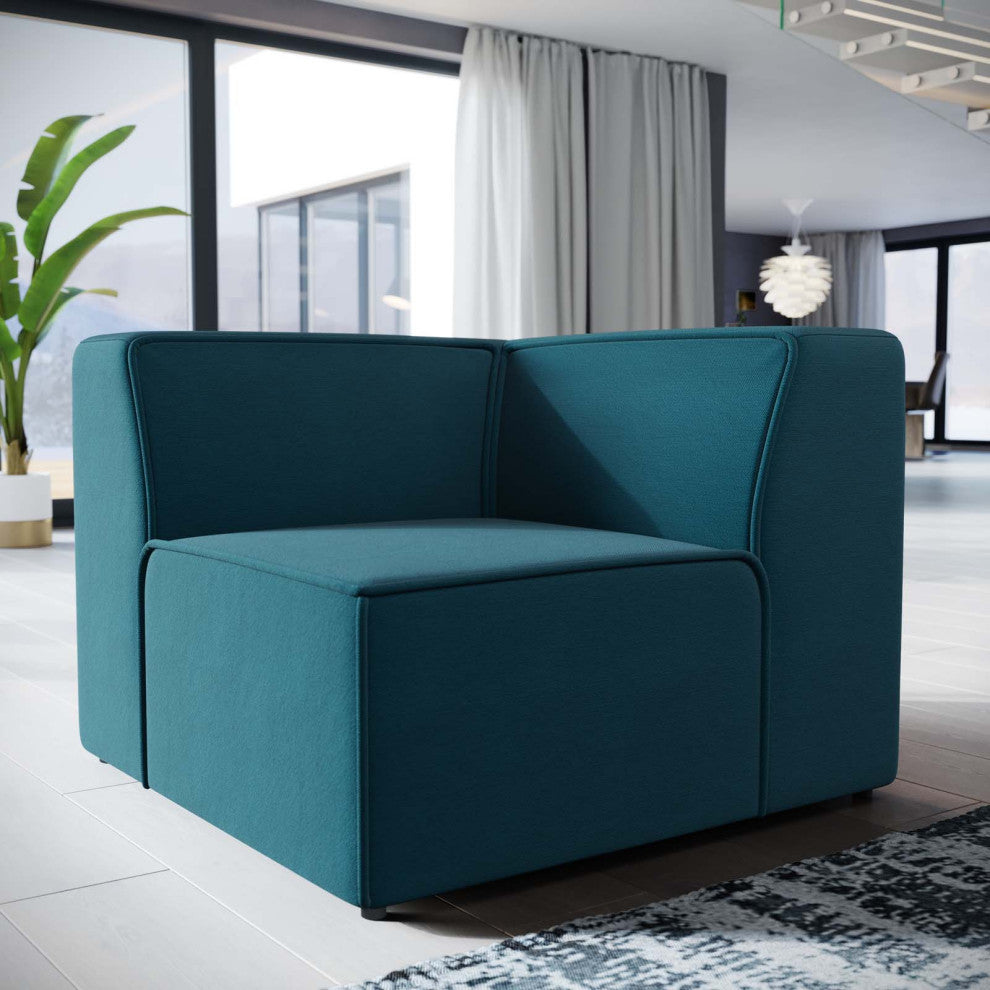 Modway Mingle Corner Sofa, Blue