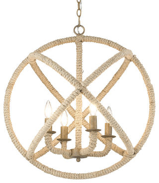 Golden Lighting Marina 4 Light Chandelier, Burnished Chestnut, 0868-4BC