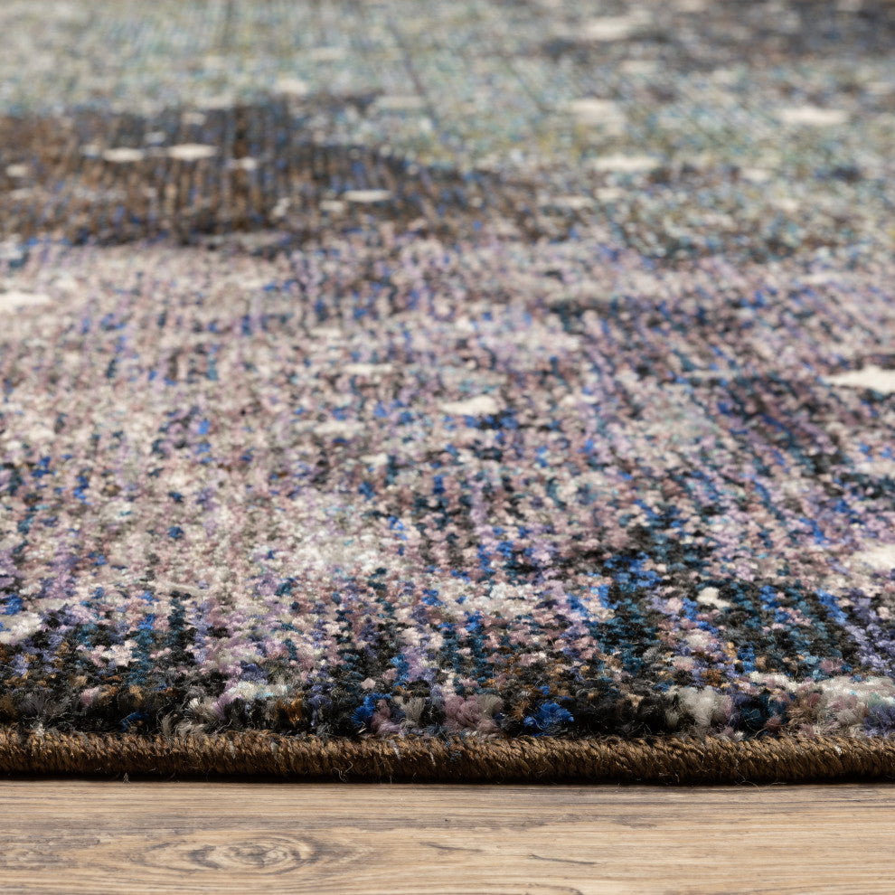 Oriental Weavers Evolution Indoor Rug Midnight/ Purple 6'7" X 9'6"