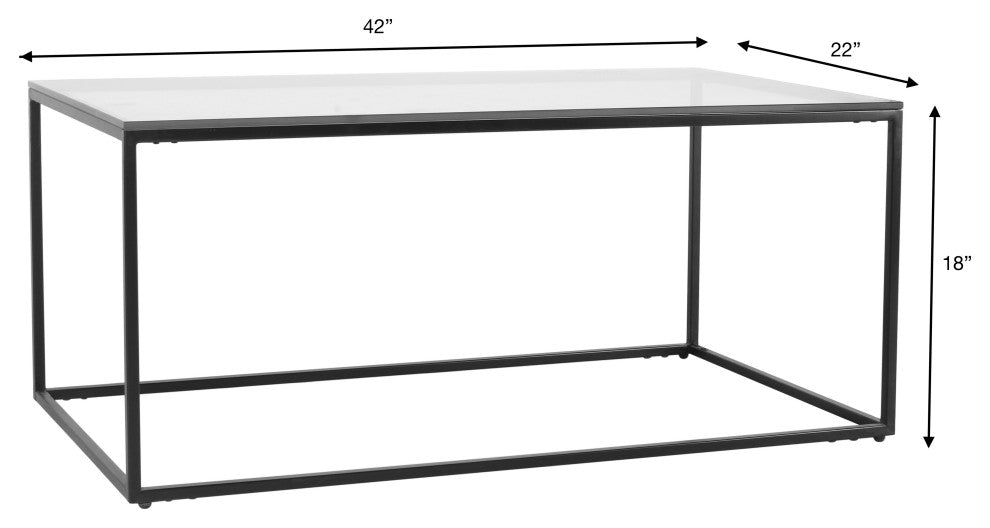 Surya Aryaa Yaa-003 Coffee Table 18"Hx22"Wx42"D
