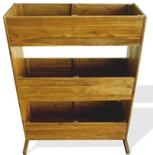 vidaXL 3-Tier Garden Raised Bed Solid Acacia Wood