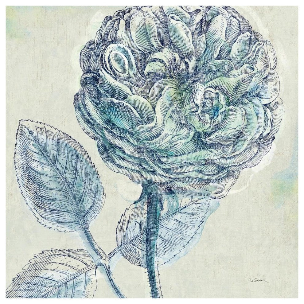 "Belle Fleur III" Digital Paper Print by Sue Schlabach, 38"x38"