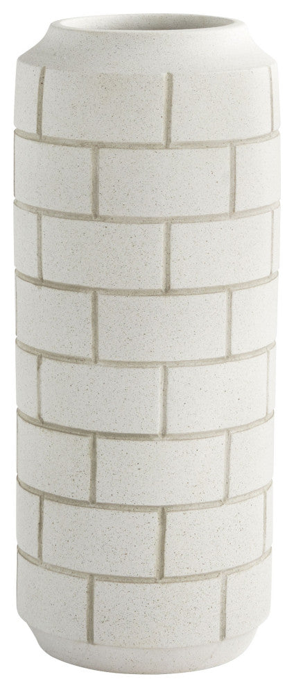Mason Vase, White, Large