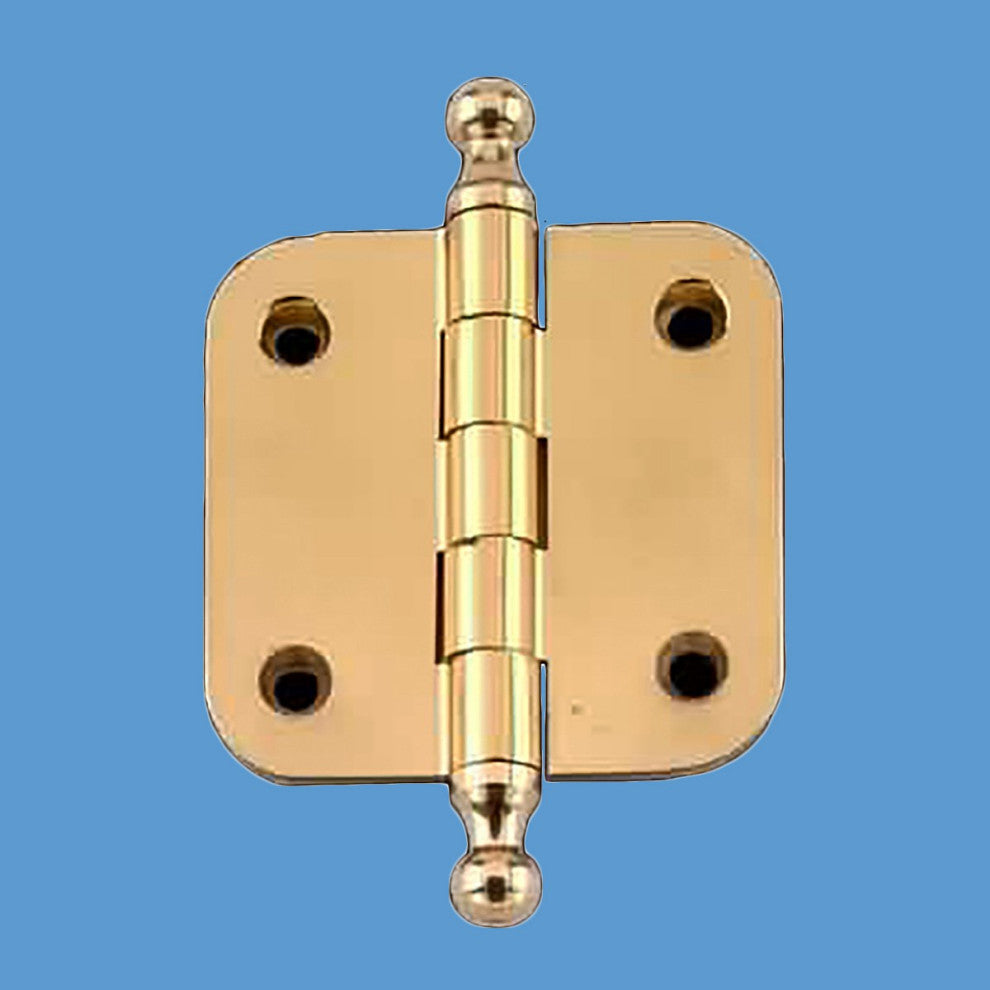 Solid Brass Cabinet Hinge Radius Ball Tip 2" |
