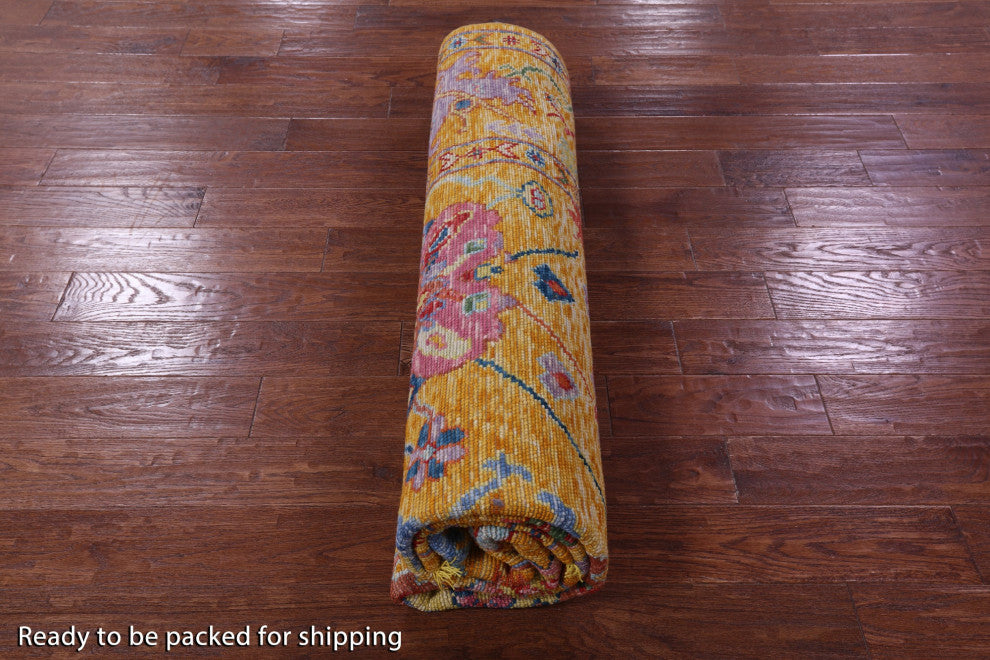 8' Square Turkish Oushak Hand Knotted Rug - Q16059