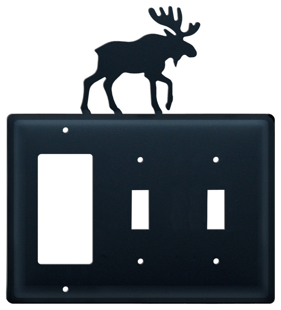 Single GFI and Double Switch Cover, Moose