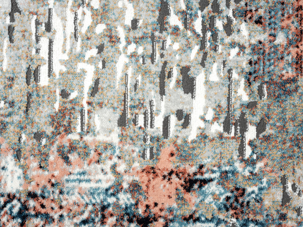Abani Rugs Azure AZR190A Contemporary Multi-Color Distressed Area Rug