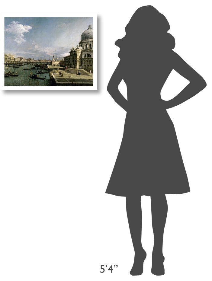 "Venice, Church of the Blessed Sacrament" Paper Print by Canaletto, 24"x19"