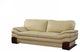 34" Dazzling Brown Leather Sofa