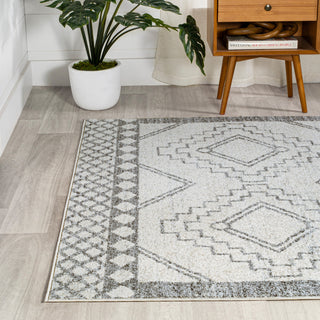 Amir Moroccan Beni Souk Rug, Cream/Gray, 12 Ft. X 15 Ft.