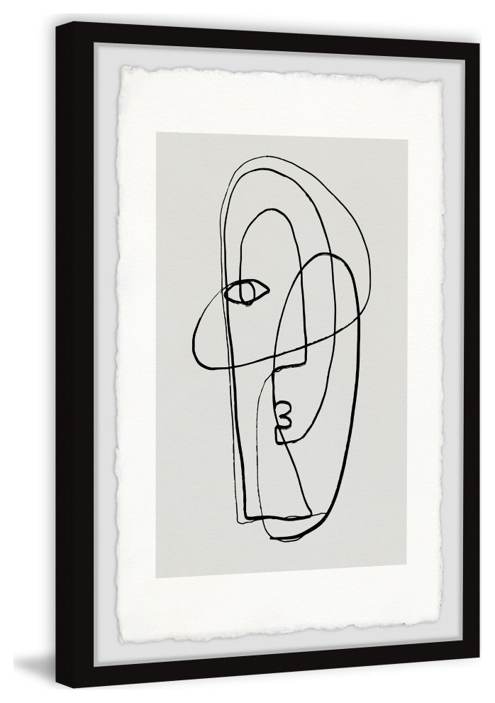 "Lost Face" Framed Painting Print, 8x12