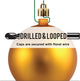 Vickerman 12" Antique Gold Matte Ball Ornament