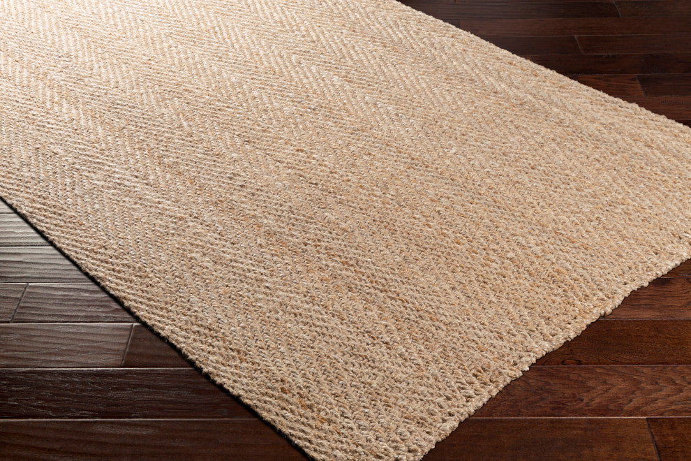Surya Jute Woven JS-1000 Cottage Area Rug, 9' x 13' Rectangle