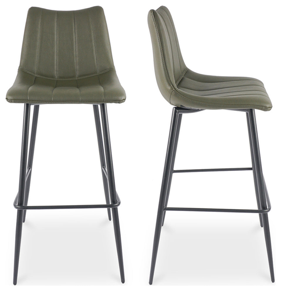 Alibi Barstool Dark Green-Set of Two