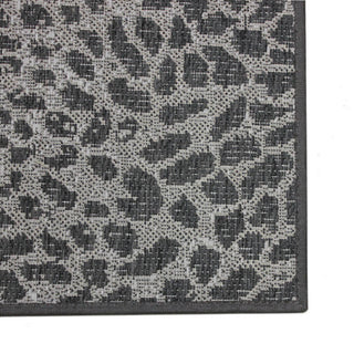 Vumbura Plains Area Rug, Indoor, Outdoor, Accent Carpet, Charcoal, 5'x7'